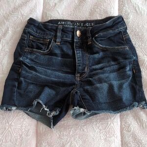 American Eagle Outfitters Women's Hi-Rise Shortie Jean Shorts